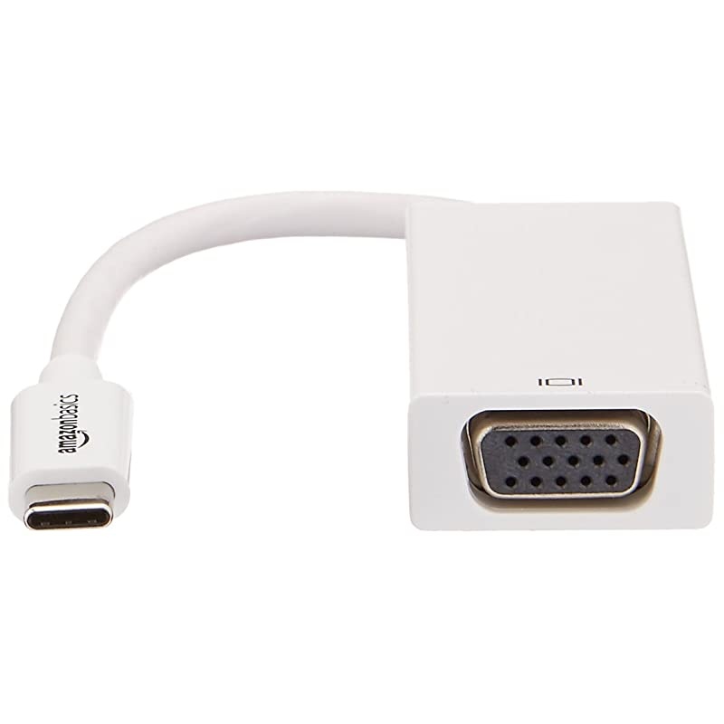 Basics USB 31 TypeC to VGA Adapter White 5Pack