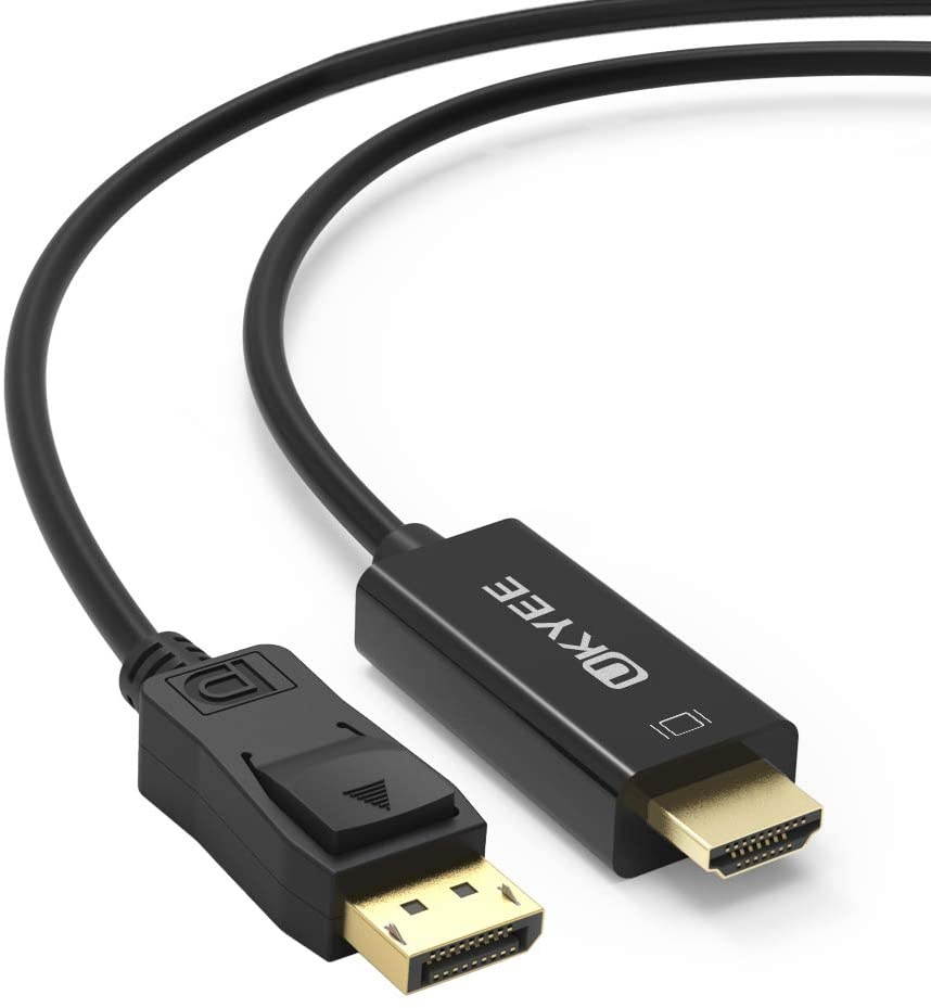 Display Port (DP) to HDMI Cable 6 feet 10-Pack UKYEE DisplayPort to HDMI Cable Adapter 6ft Male to Male Cord Converter for PCs to HDTV Monitor Projector with HDMI Port