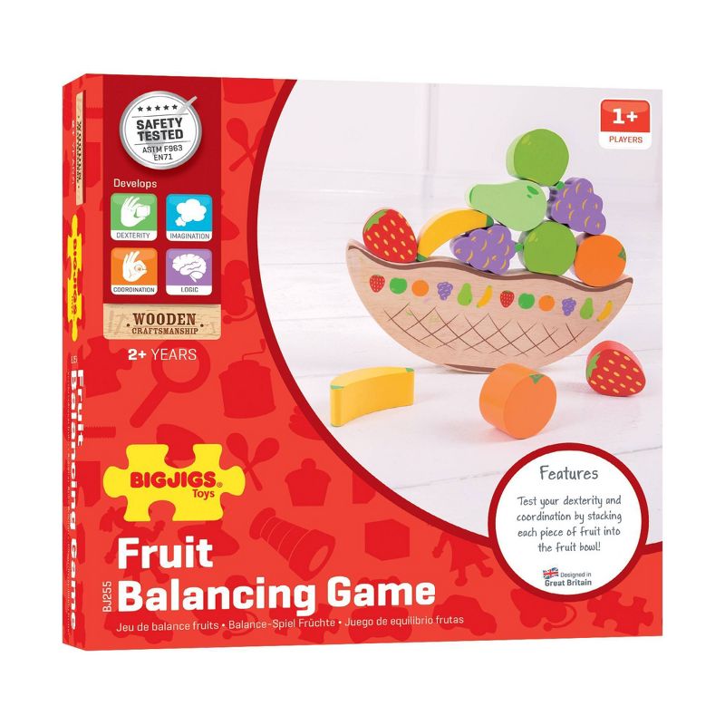Wooden Fruit Balancing Game
