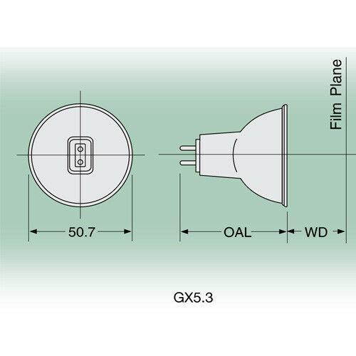 EJL bulb - OSRAM 200W 24V MR16 Projector 16mm Color printer lamp