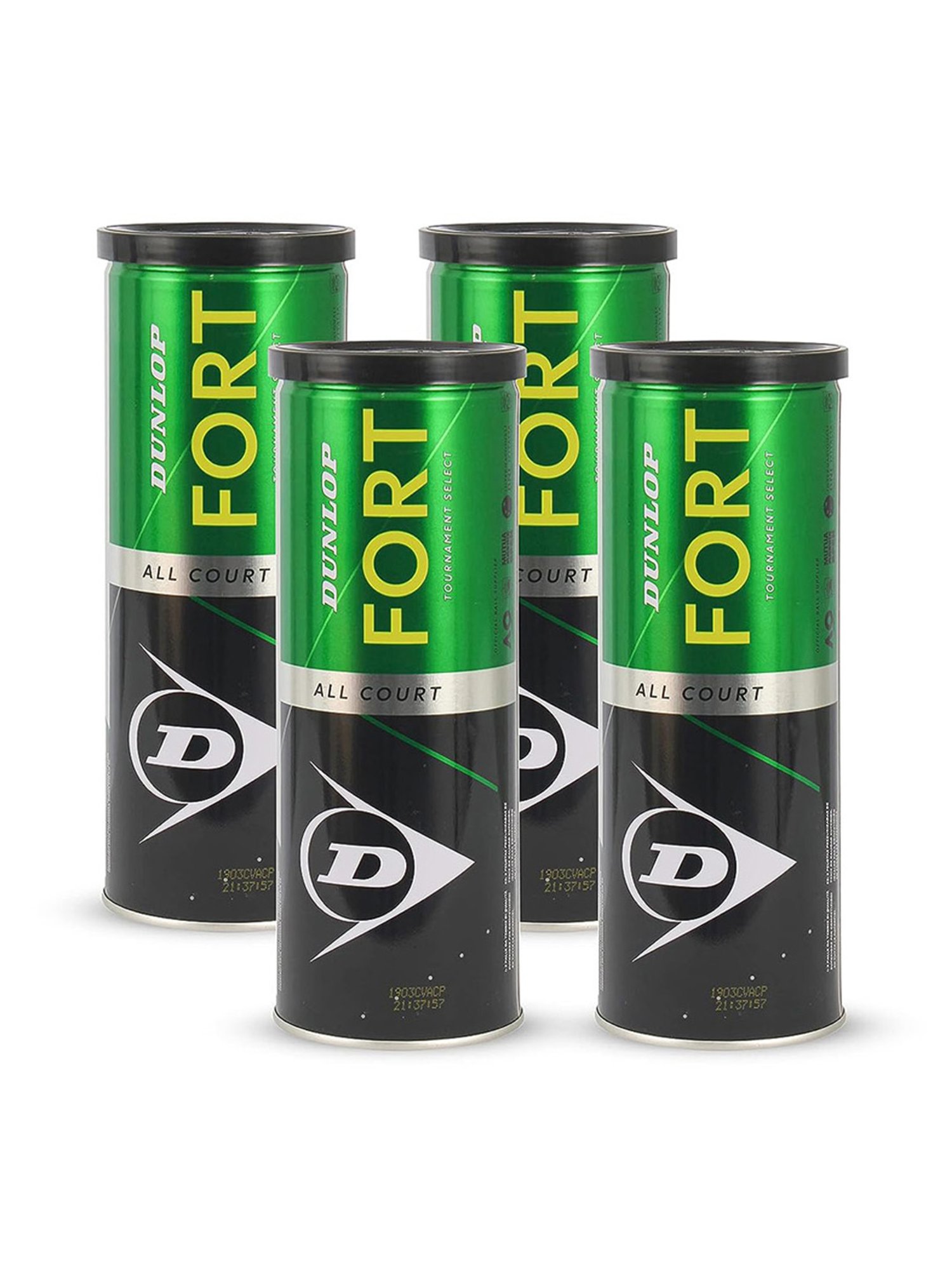 Dunlop All Court Tennis Ball (Lime) Size - 6.86 cm