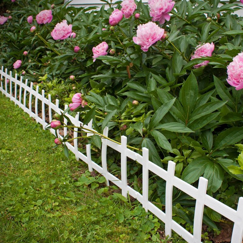 13" Cape Cod Style Decorative Fencing , 18 Pc - White - Emsco