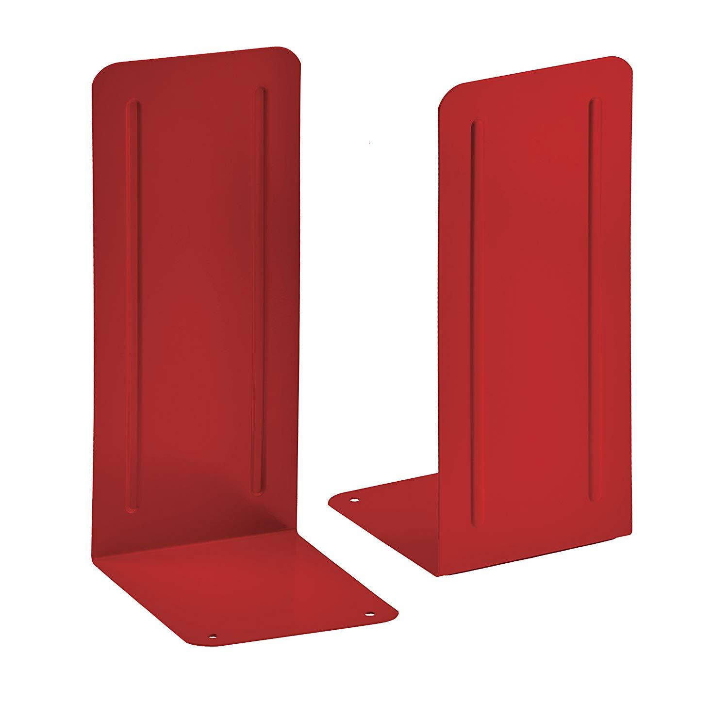 Acrimet Jumbo Premium Bookends 9" (Red Color) (1 Pair)