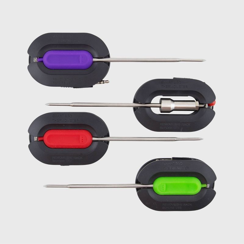 Wireless Probe Grill Thermometer Silver - BBQ Dragon