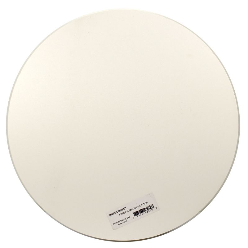 Home & Garden 12.0" Pumpkins & Cotton Stepping Ston Happy Fall Autumn Custom Decor  -  Stepping Stones And Pathways