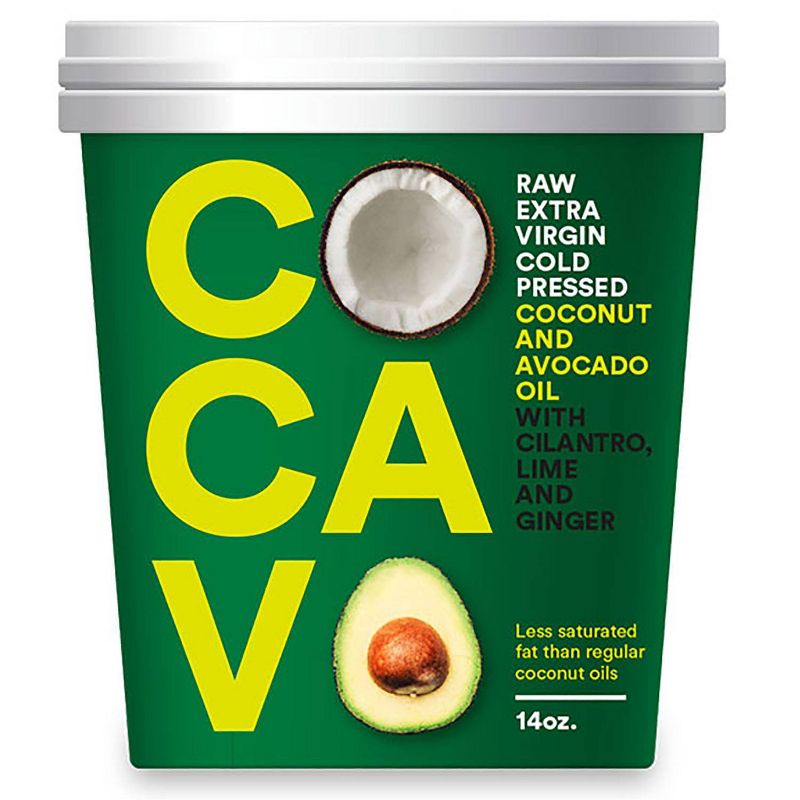Cocavo Coconut & Avocado Oil w/Cilantro Lime Ginger - 14floz