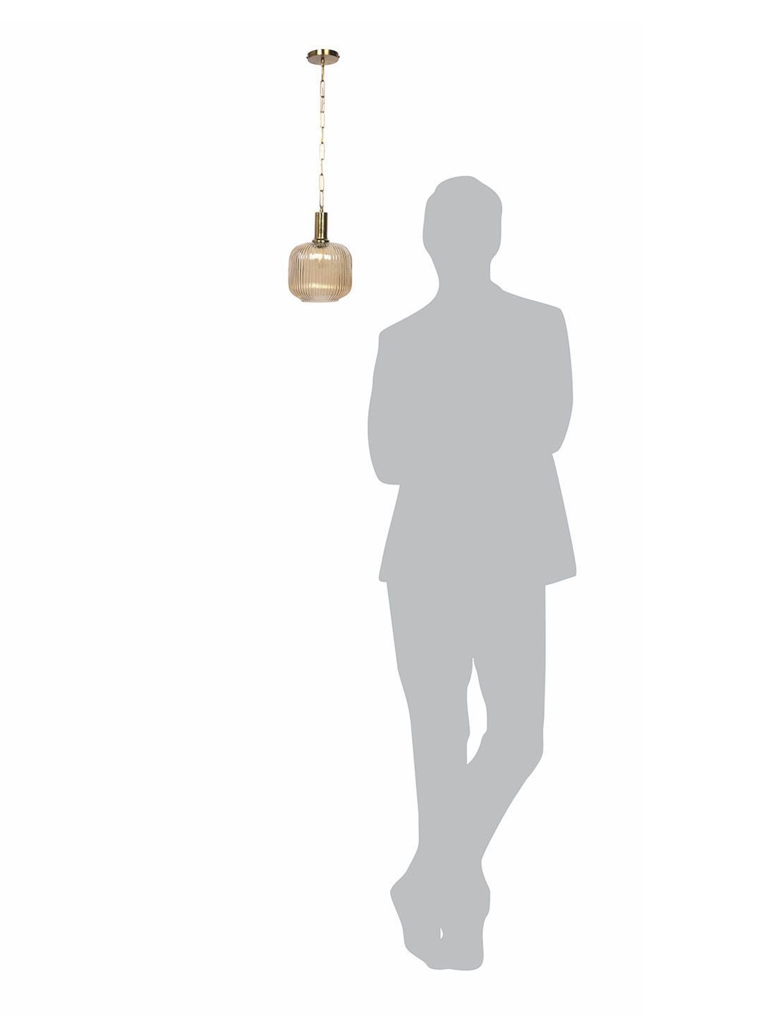 FOS LIGHTING Contemporary Gold Glass Pendant Hanging Light