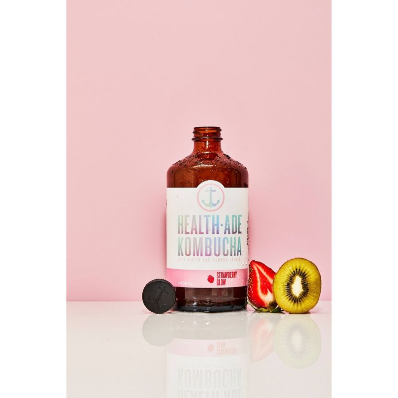 Health-Ade Strawberry Glow Kombucha – 16 fl oz