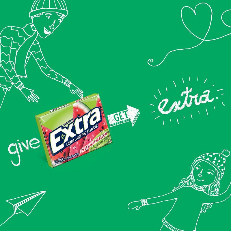 Extra Sweet Watermelon Sugar-Free Gum - 15 sticks/3pk