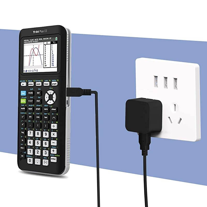 Calculator Charger  6 Feet Replacement Mini USB Charger Cord Data Cable for Texas Instruments TI84 Plus CE Graphing Calculator