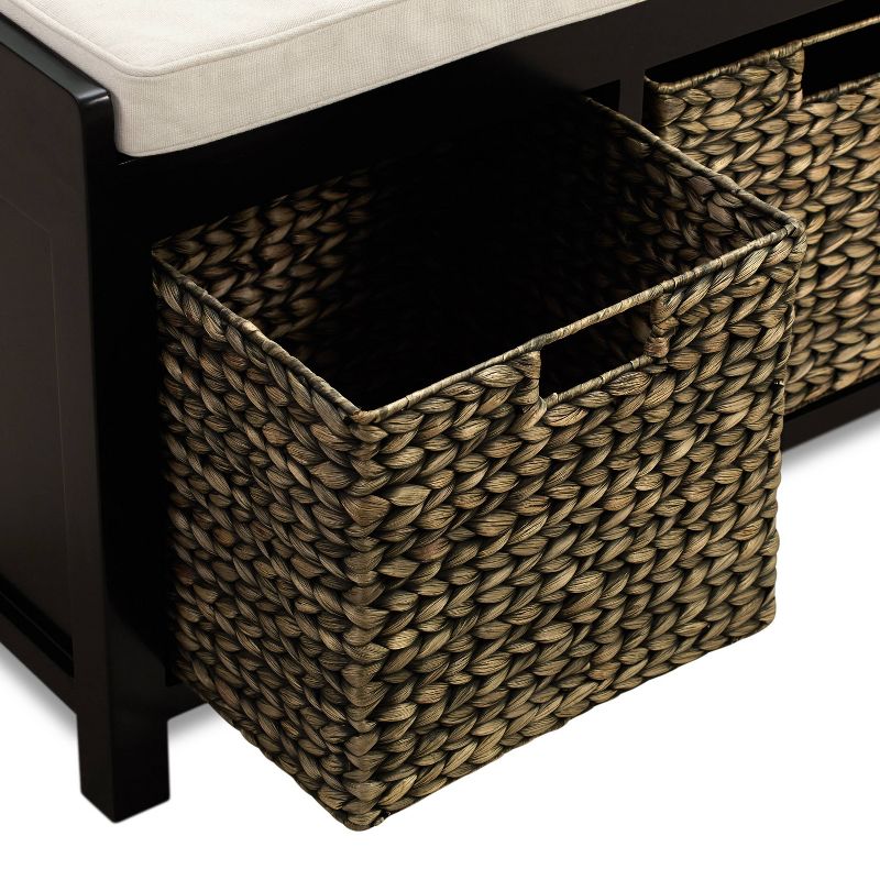 Griffin Storage Bench Black - ClickDecor