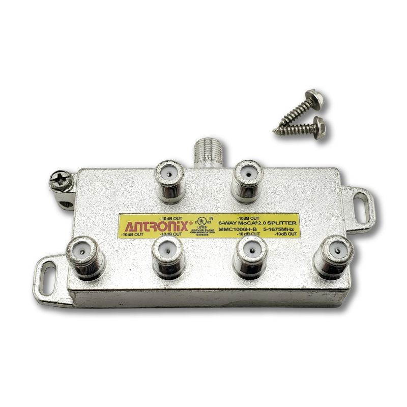 3 way antronix mmc1003hb 51675 mhz moca 2.0 splitter for frontier formerly verizon fios
