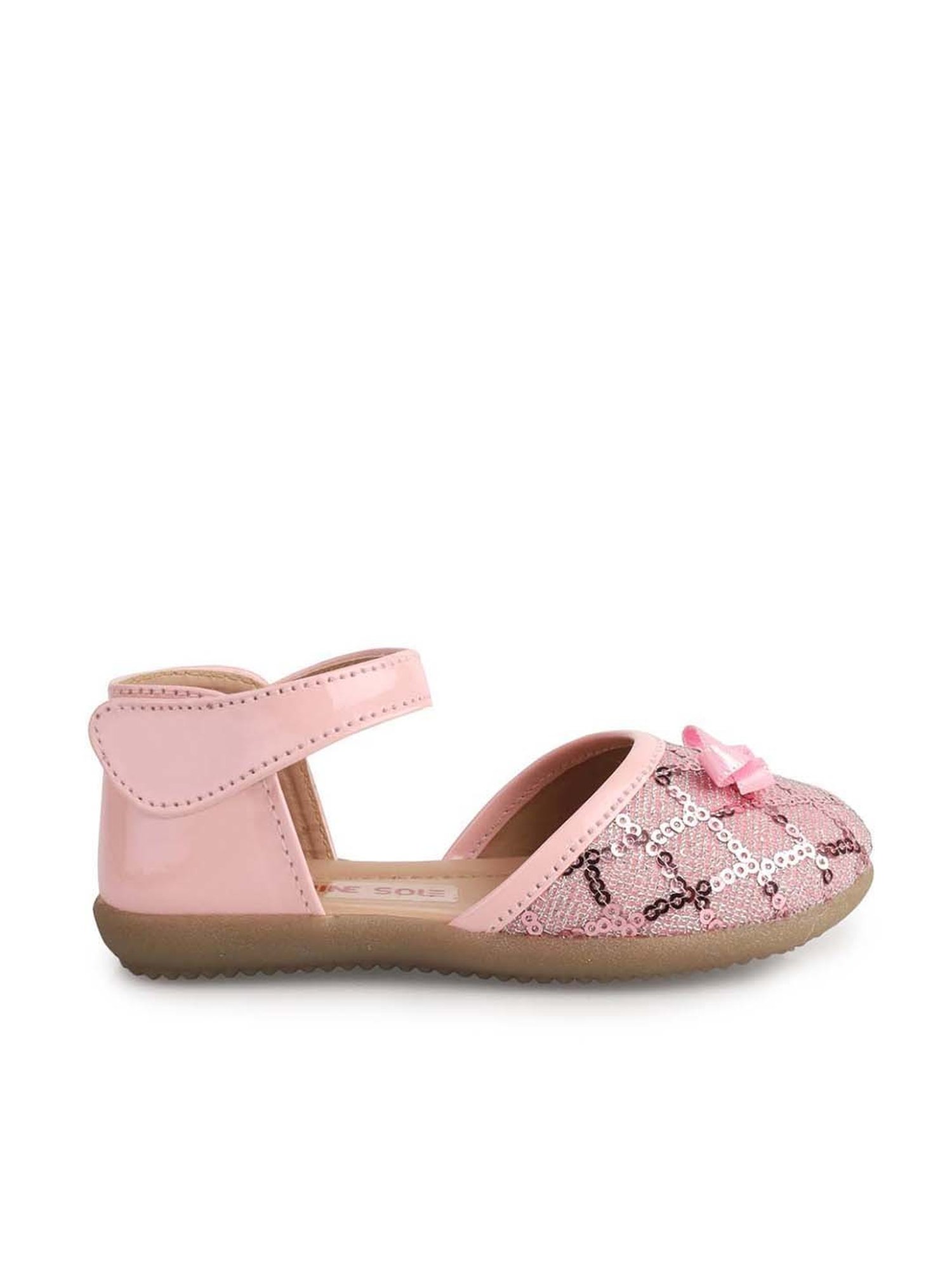 Minesole Kids Pink Ankle Strap Sandals