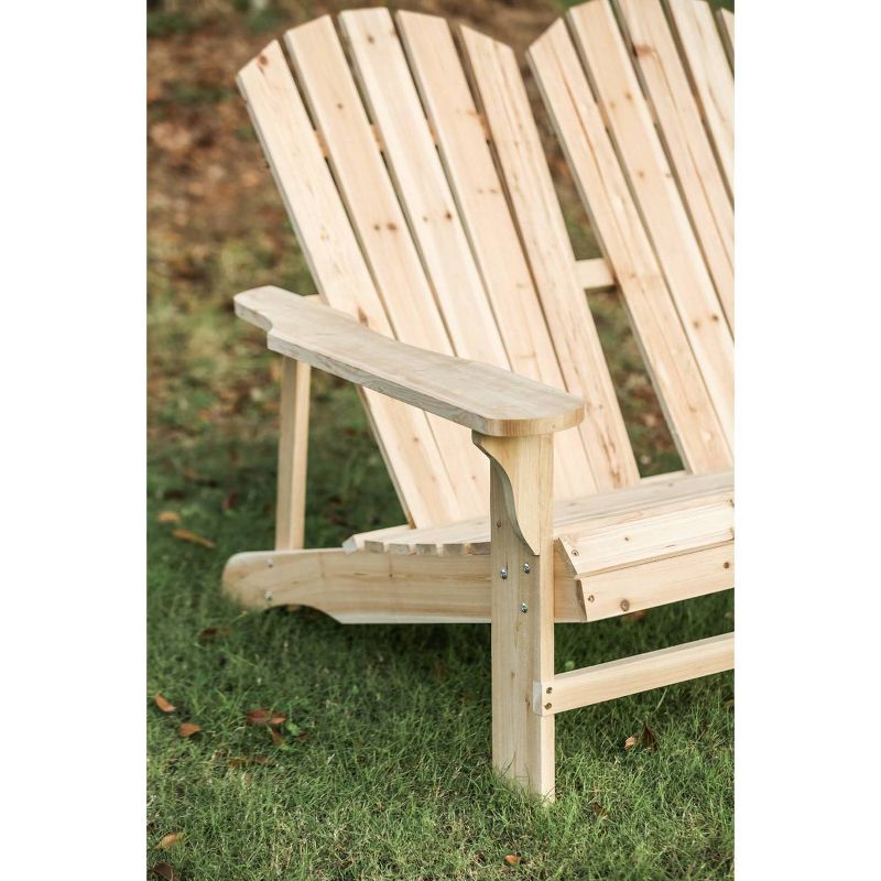 Wood Adirondack Love Seat - Patio Festival