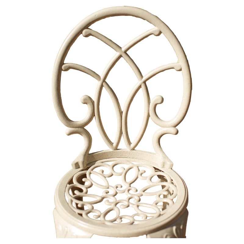 La Sola 3pc Metal Bistro Set - Black/Bronze - Christopher Knight Home