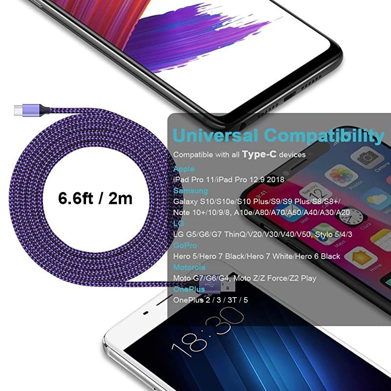 C Charger Wall Charger for Samsung Galaxy S20S20 PlusUltraS10+S10eS9S8 ChargerNote 1098A20A50A70 Plug in Wall Charger Adapter with 6ft Type C Cable Fast Charging Cord