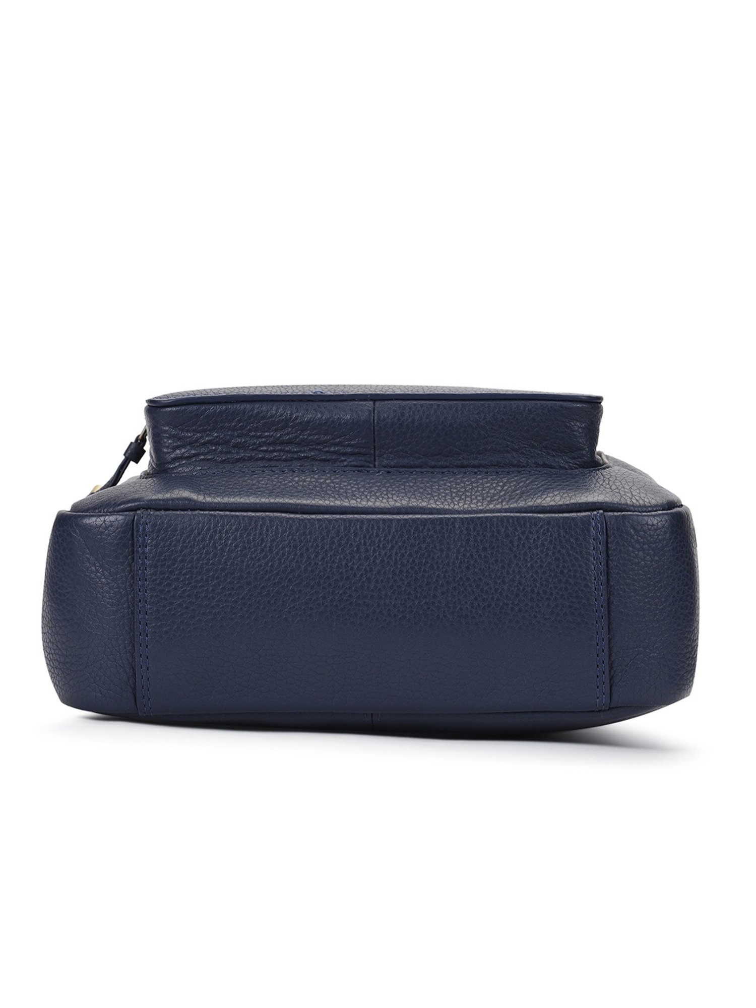 PERQUISITE MARK Navy Solid Medium Cross Body Bag
