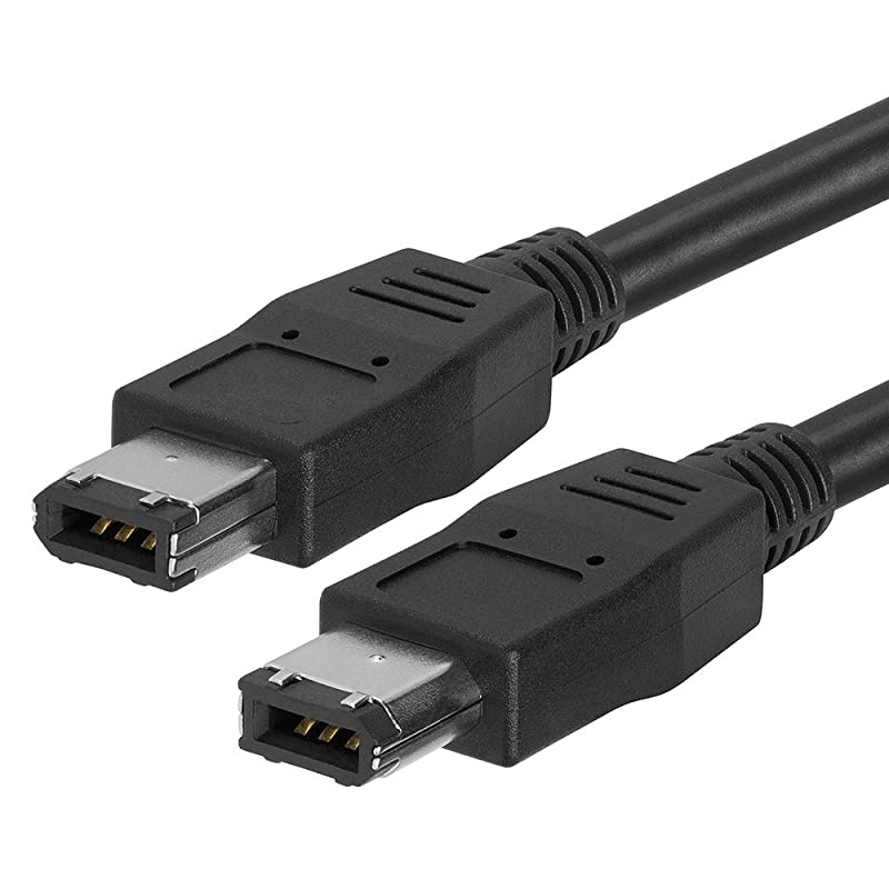 6FT FireWire Cable 6 Pin to 6 Pin Male to Male iLink DV Cable Firewire 400 IEEE 1394 Cord for Computer Laptop PC