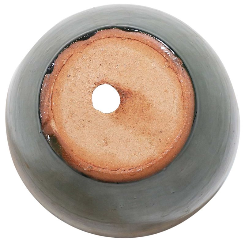 The HC Companies Cascade 13 Inch Round 23 Inch Tall Self Watering Indoor/Outdoor Flower Planter Pot with Soil Saver Liner and Drain Plug, Glossy White