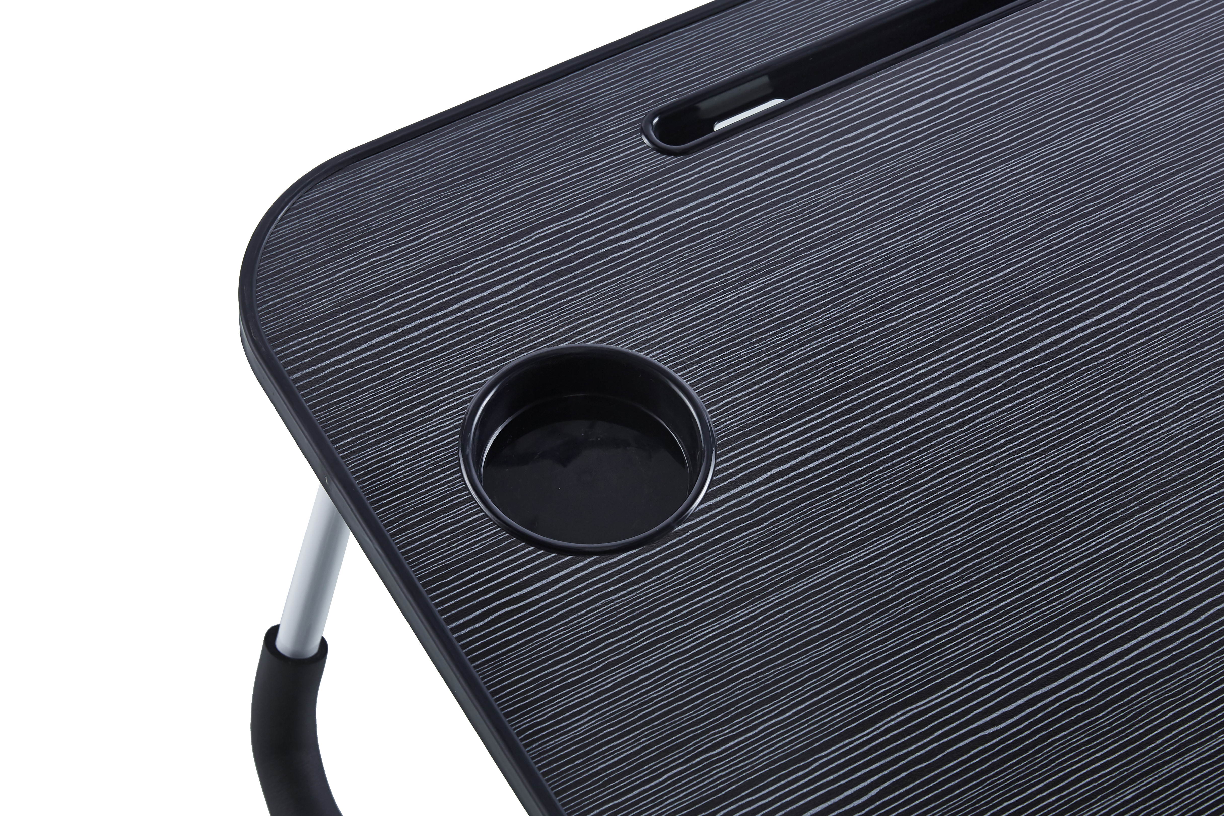 Laptop Desk,  Portable Laptop Bed Tray Table Notebook Stand Reading Holder with Foldable Legs & Cup Slot for Eating Breakfast, Reading Book, Watching Movie on Bed/Couch/Sofa