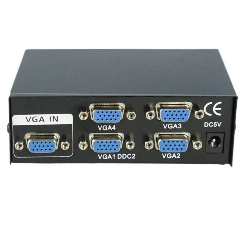 Newest 150MHz 2 Port Monitor Switch VGA SVGA Video Splitter Box Adapter USB Powered