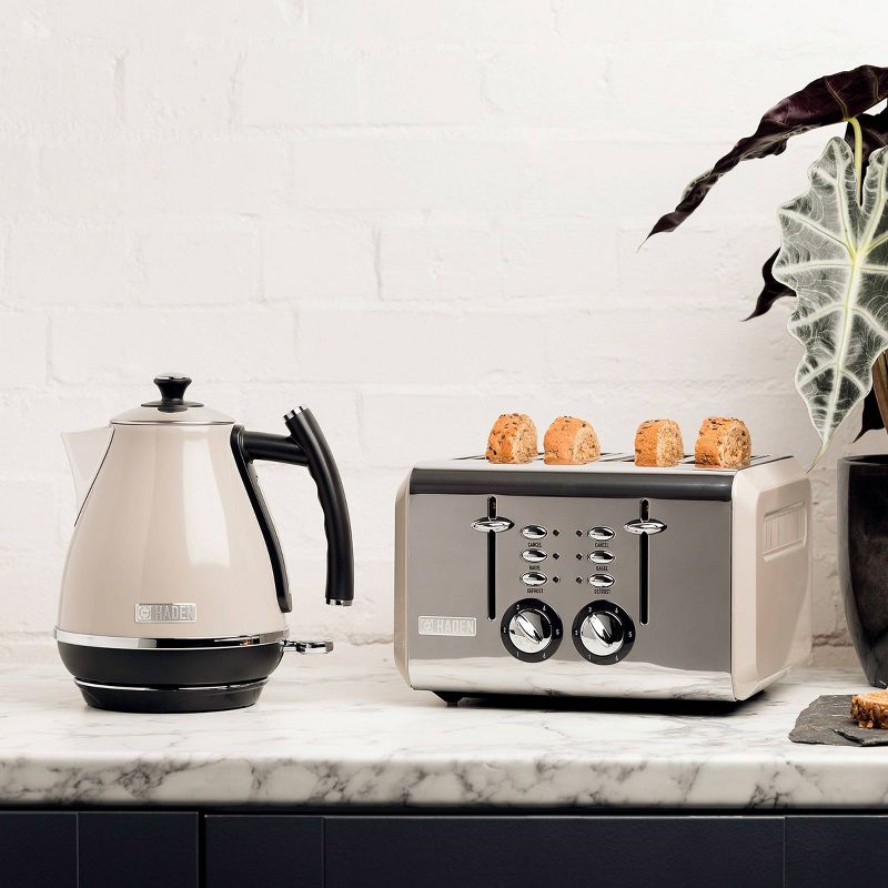 Haden Cotswold 1.7L Stainless Steel Electric Kettle - Beige