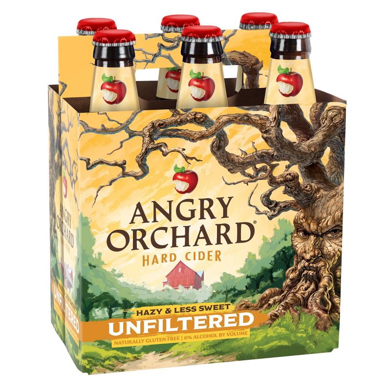 Angry Orchard Unfiltered Hard Apple Cider - 6pk/12 fl oz Cans