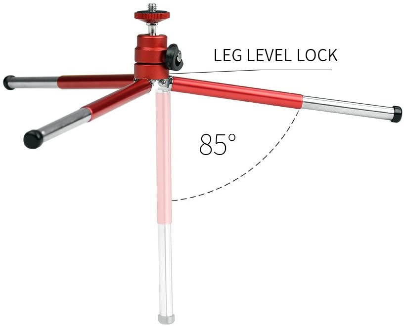 High Performance Webcam Tripod, Lightweight Mini Webcam Tripod for Logitech Webcam C920 C920S C922 C270 C615 Small Camera Tripod Mount Cell Phone Holder Stand