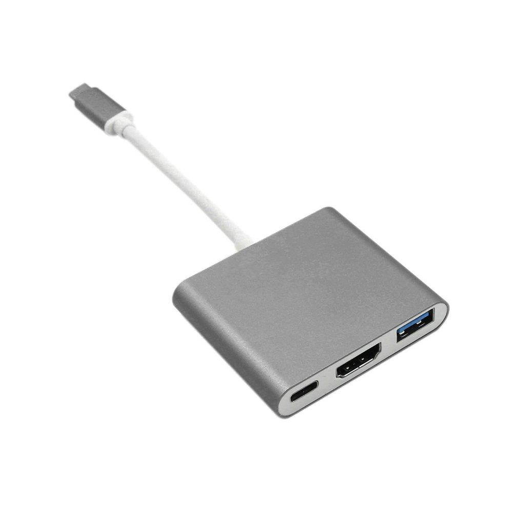 USB 3.1 Type-C to 4K HDMI USB 3.0 Adapter 3-in-1 Hub For Apple for Macbook