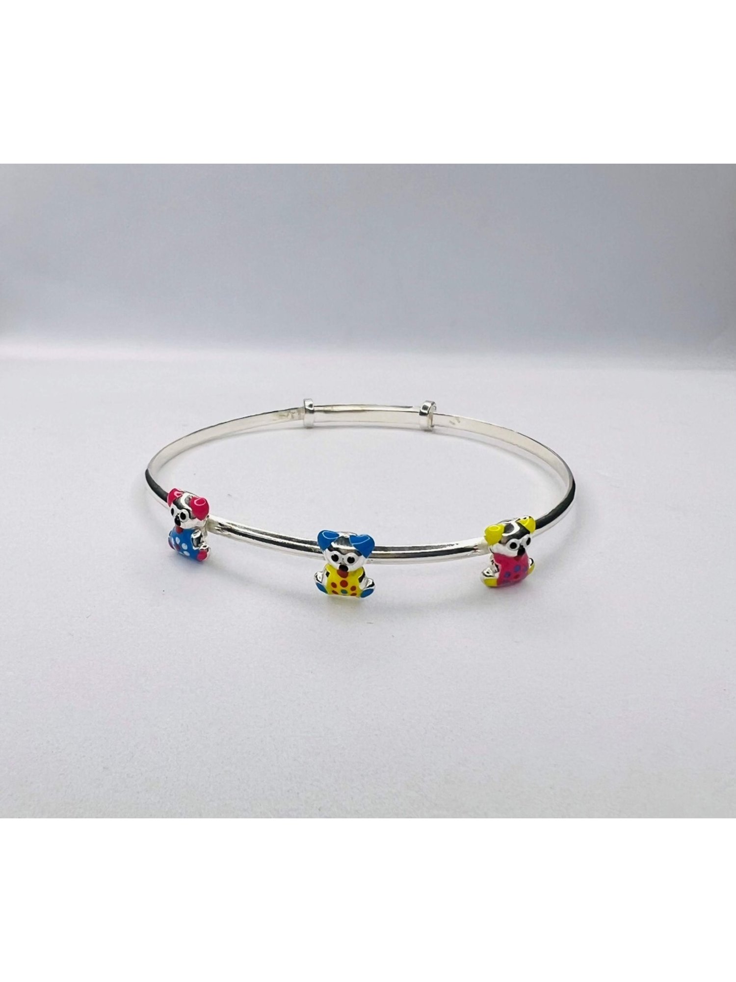 Arte Jewels 925 Sterling Silver Teddy Chamas Bangle for Women & Girls