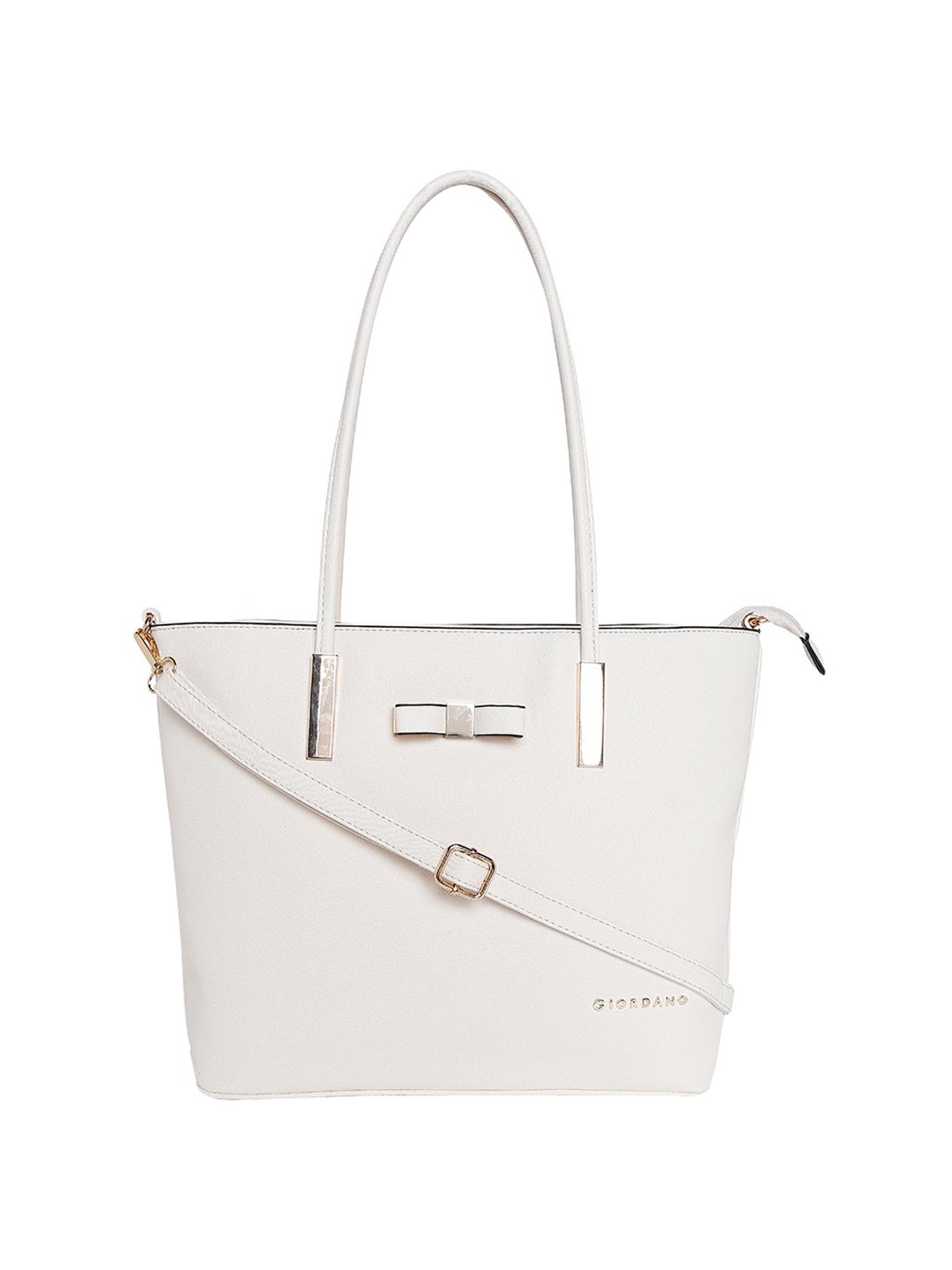 Giordano Beige Solid Shoulder Handbag