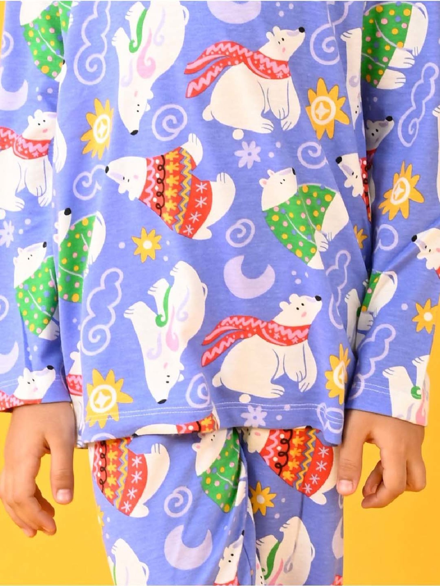 Nite Flite Boys Navy & Grey Born to Play Cricket Pyjama Set