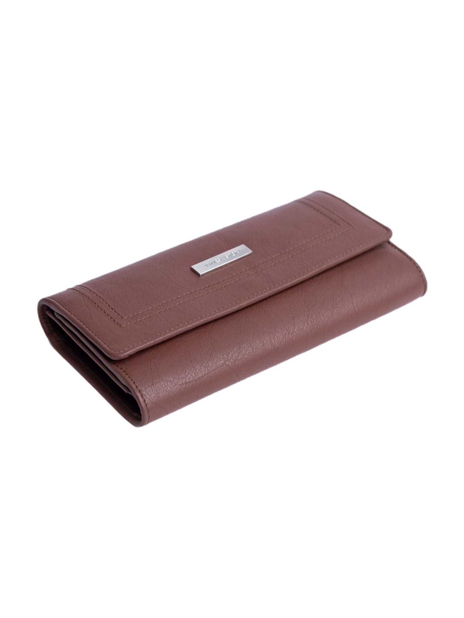 James Aston Gloria Cognac Spanish Leather Clutch
