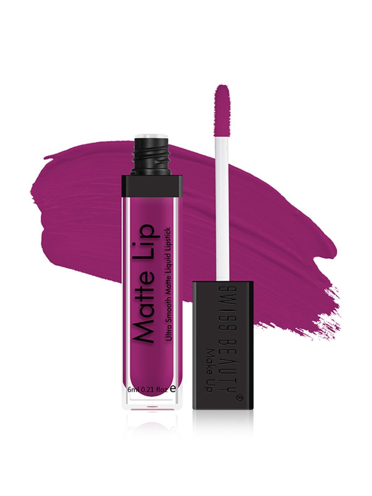 SWISS BEAUTY Ultra Smooth Matte Liquid Lipstick Wine & Shine - 6 ml