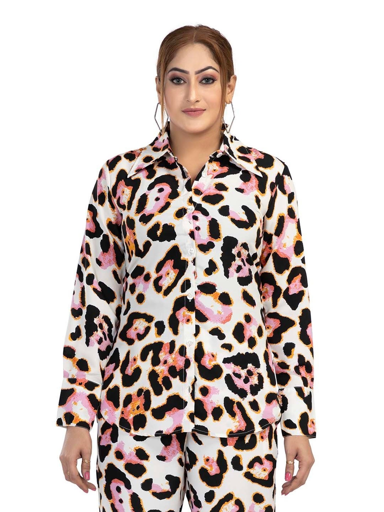 Nino Bambino White Animal Print Shirt With Pants