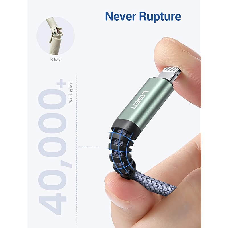 USB C to Lightning Cable 20W MFiCertified  6FT iPhone Charger Cable Never Rupture PD Fast Charging Nylon Braided Compatible with iPhone1211ProPro MaxMiniXXRXS Max