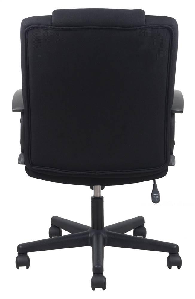 OFM Essentials Collection Mid-Back Swivel Upholstered Task Chair, in Black (ESS-3080)