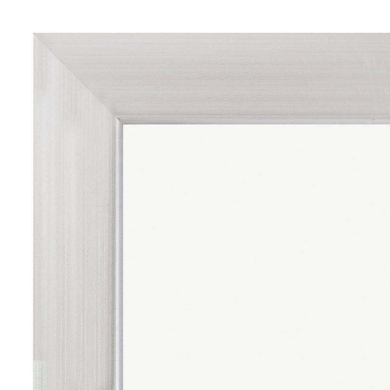 7pc Gallery Wall Frame Set with Decorative Art Prints and Hanging Template Silver - Gallery Solutions