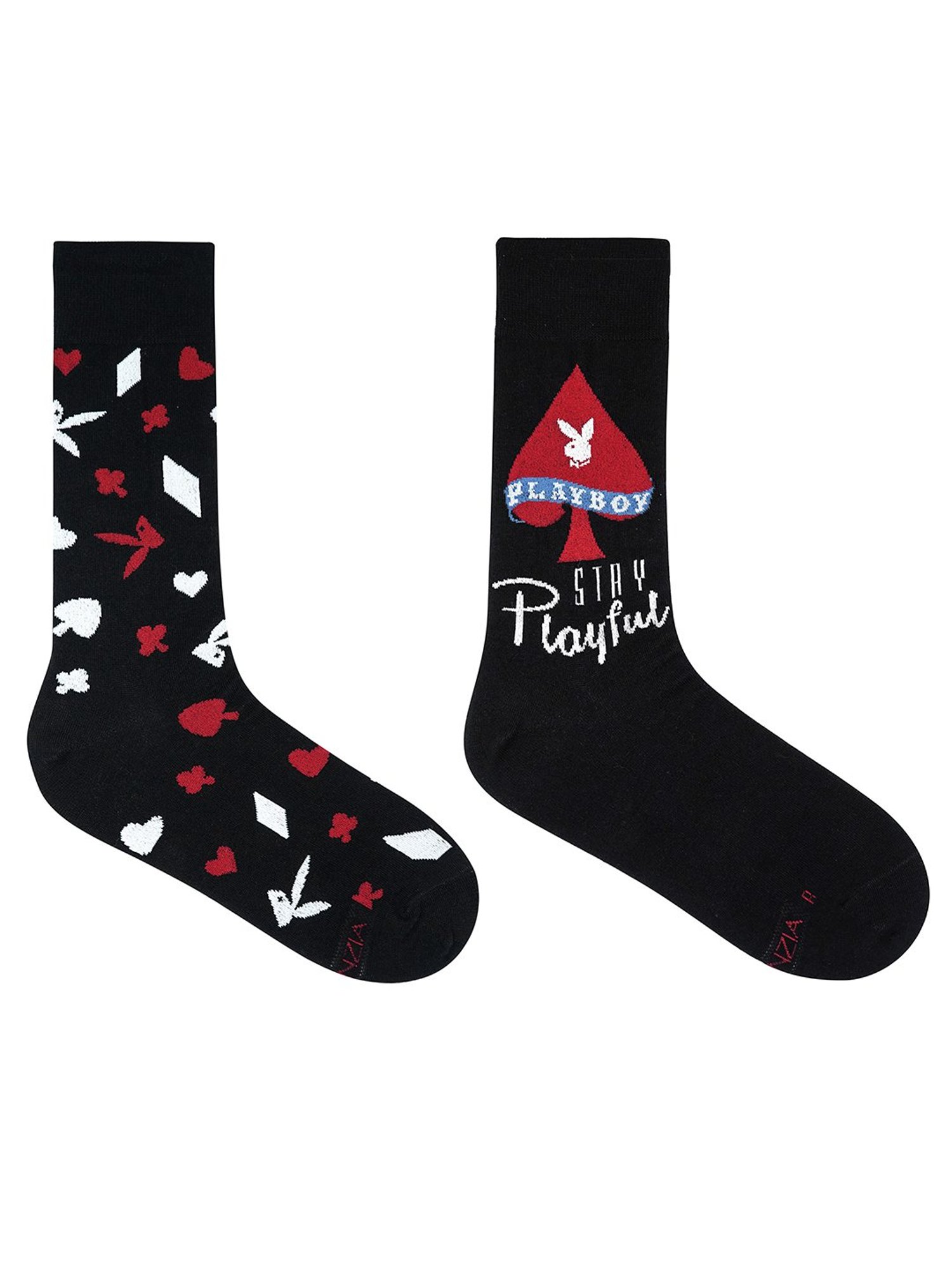 BALENZIA Black Printed Socks - Pack of 2