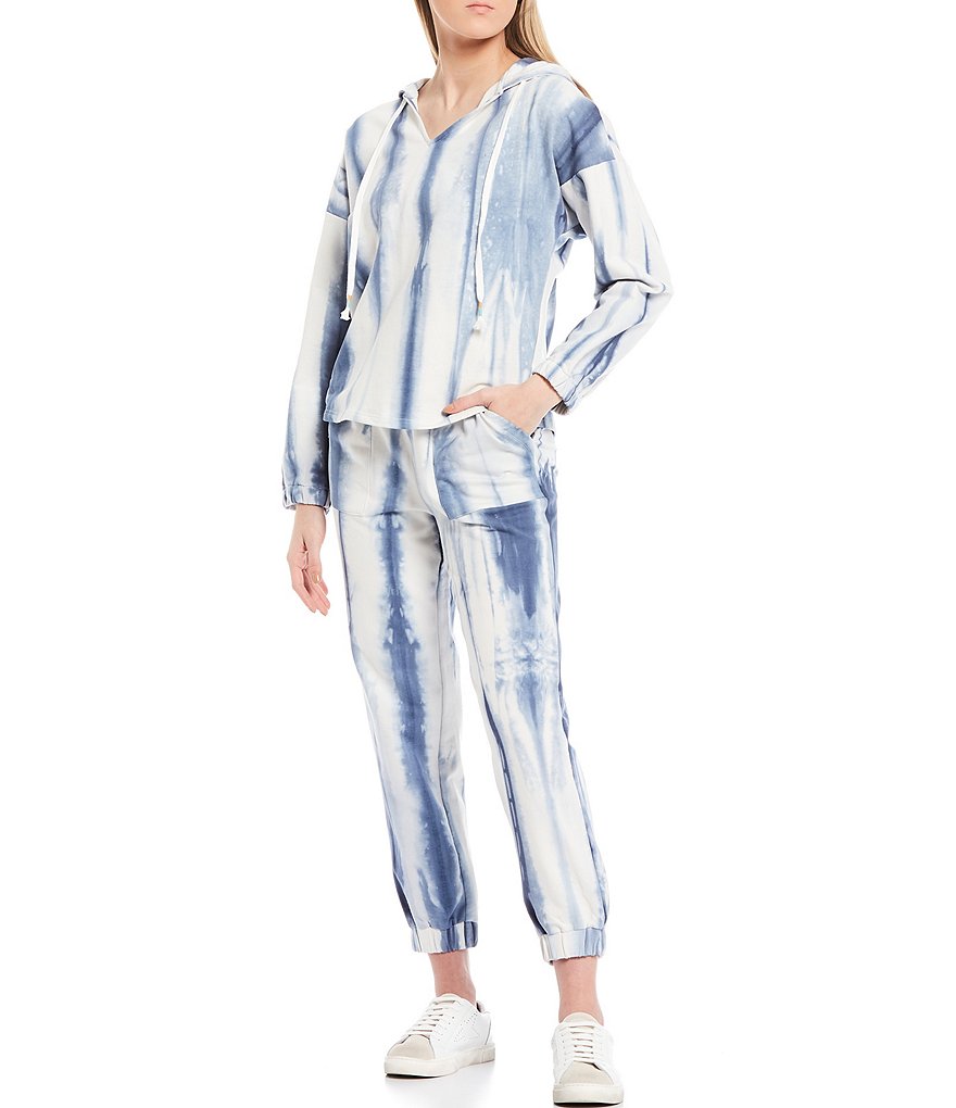 Skies Are Blue Tie Dye Coordinating Long Sleeve Hoodie