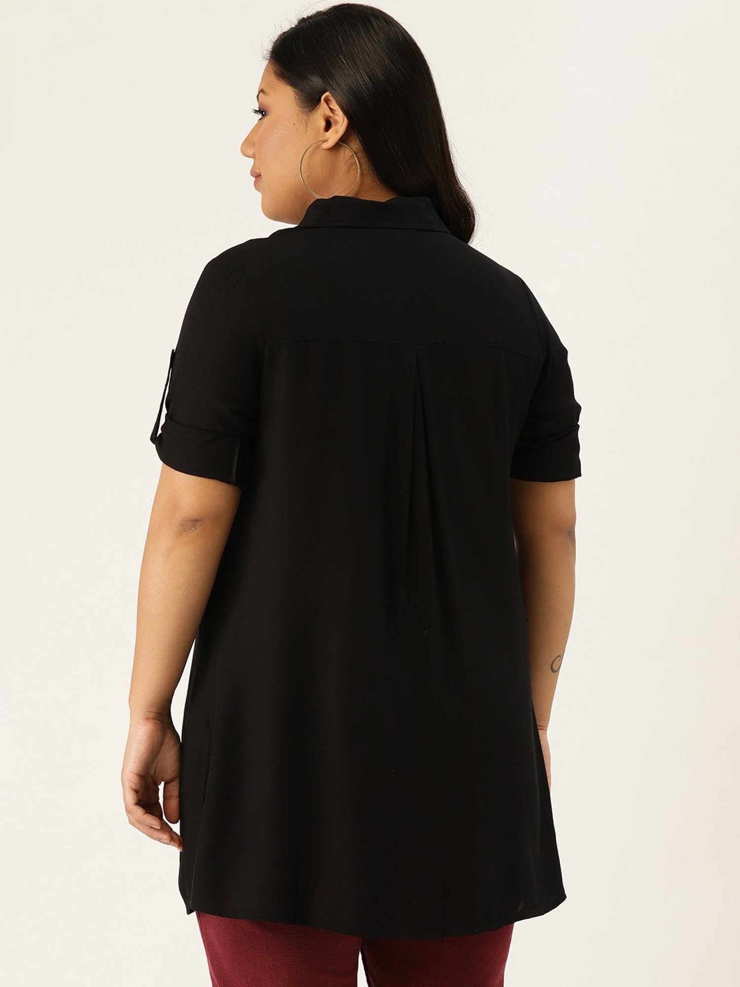 theRebelinme Black Regular Fit Shirt