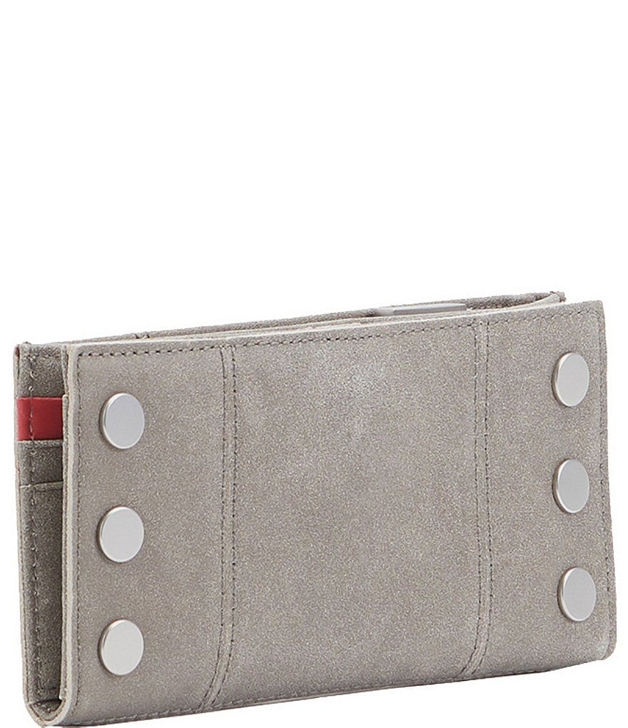 Hammitt 110 North Suede Brushed Leather Slim Wallet