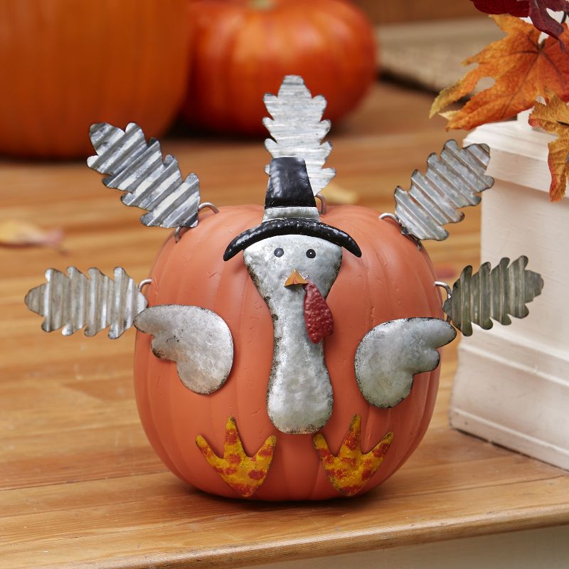 Lakeside Halloween and Harvest Season Carve-Free Pumpkin Stakes - Turkey