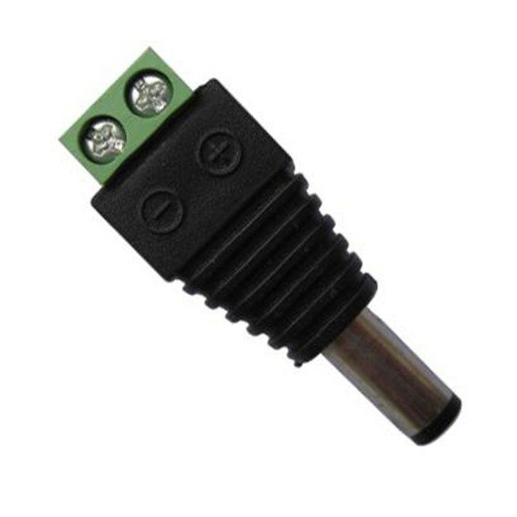 10 PCS DC Power Male Plug Jack Cable Adapter Socket Connector Plug for LED CCTV