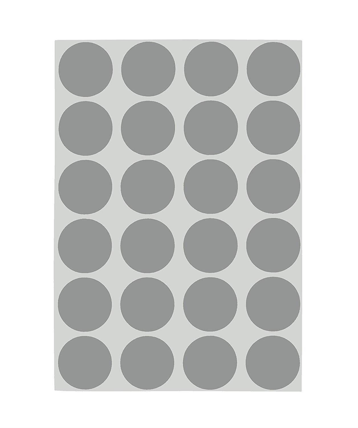 ChromaLabel 3/4 inch Removable Color-Code Dot Labels on Sheets | 1,008/Pack (Gray)
