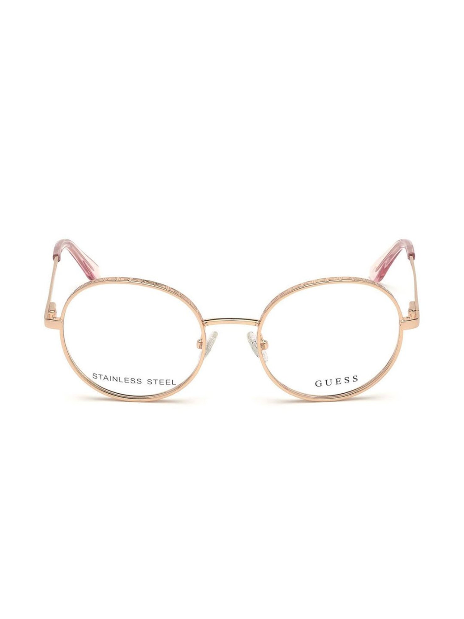 Guess Rose Gold Round Eye Frames for Women