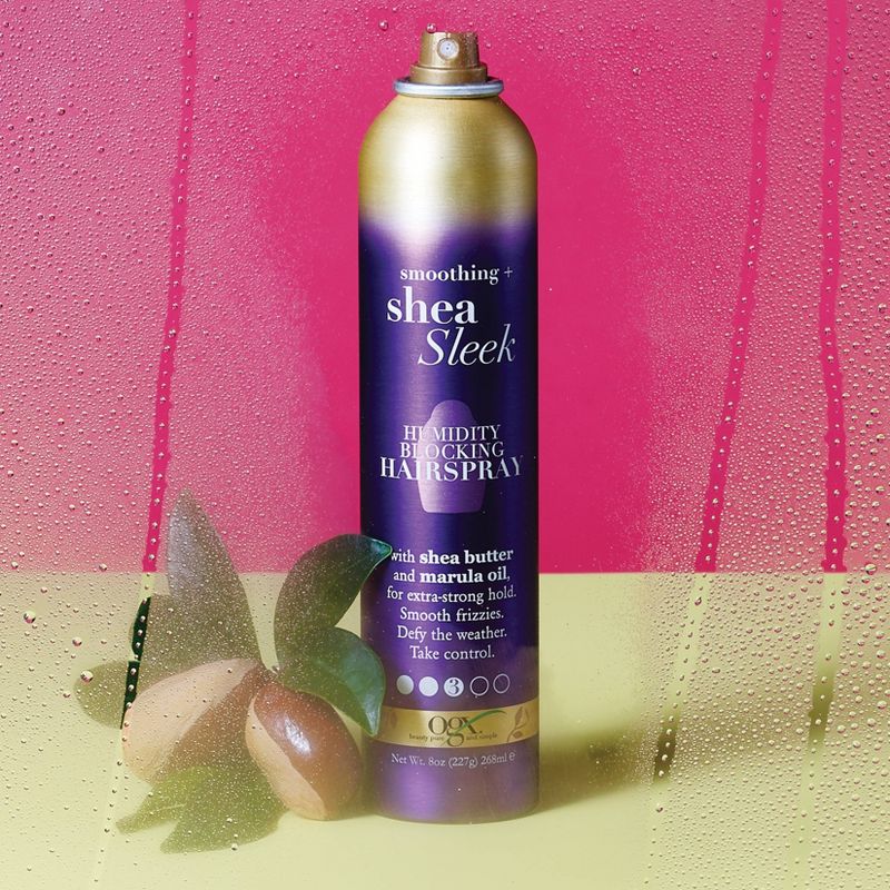OGX Smoothing + Shea Sleek Humidity Blocking Hairspray - 8oz