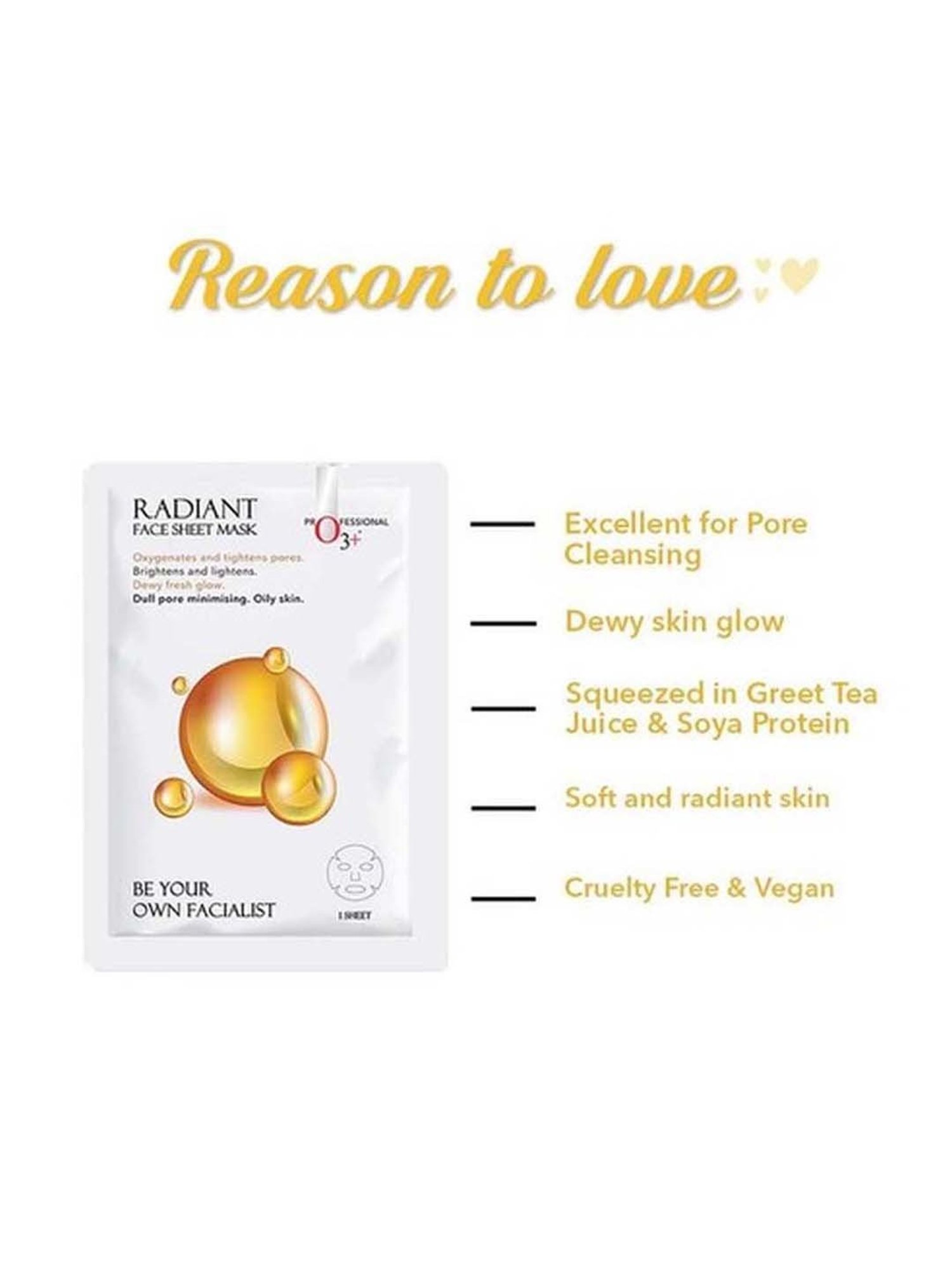 O3+ Facialist Radiant Face Sheet Mask - 30 gm