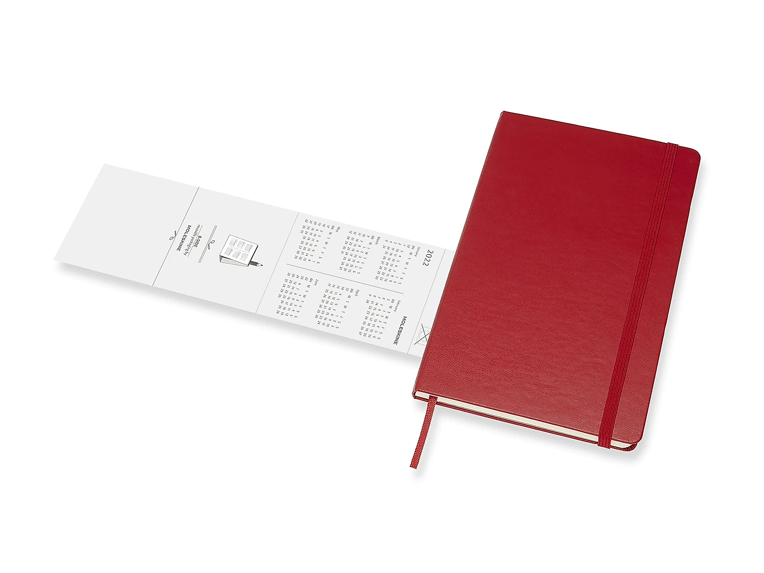 Moleskine 2021-2022 5" x 8.25" Academic Weekly Planner Scarlet Red 856255