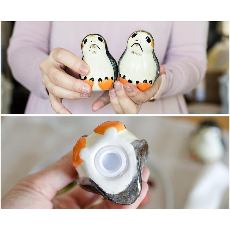 Seven20 Star Wars Porgs Salt & Pepper Shakers | Official Star Wars Ceramic Spice Shakers
